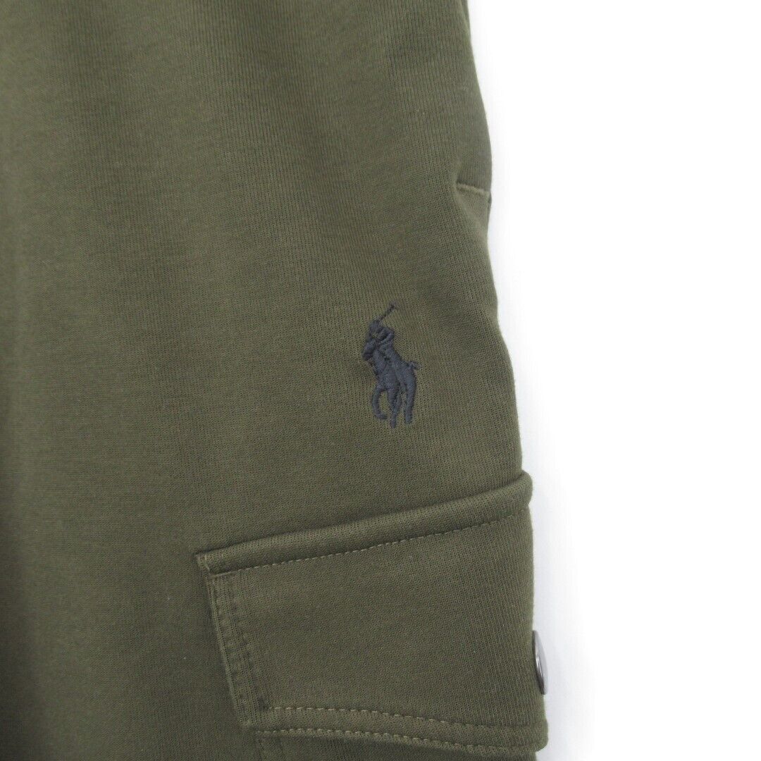 Polo Ralph Lauren Cargo Joggers Sweatpants Mens XXL Khaki Green Designer Casual