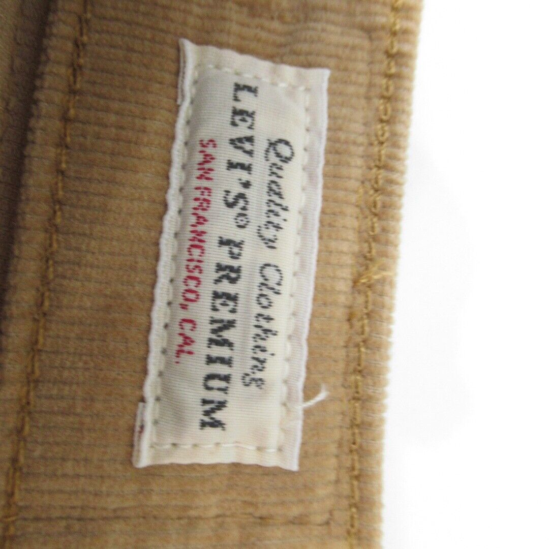 Levi Waist 25" Inside Leg 30" Mustard Cord Trousers 725 High Rise Bootcut Tags