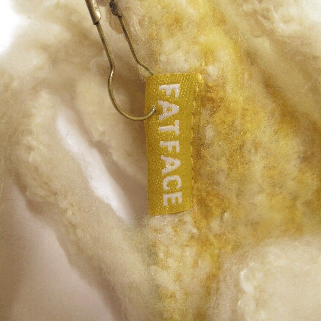 Fatface Boucle Check Scarf Pastel Multicolour Supersoft Ultrasoft Fashion Wear