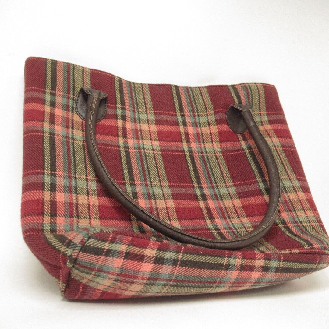 Tulchan Tartan Bag Handbag Bucket Bag 100% Cotton Lined Inner Pockets Plaid