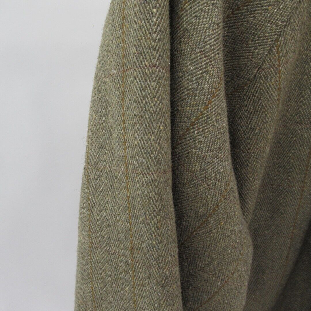 Vintage Bronte Jacket UK Medium Men's Full Zip Padded Tweed Coat Classic Wool