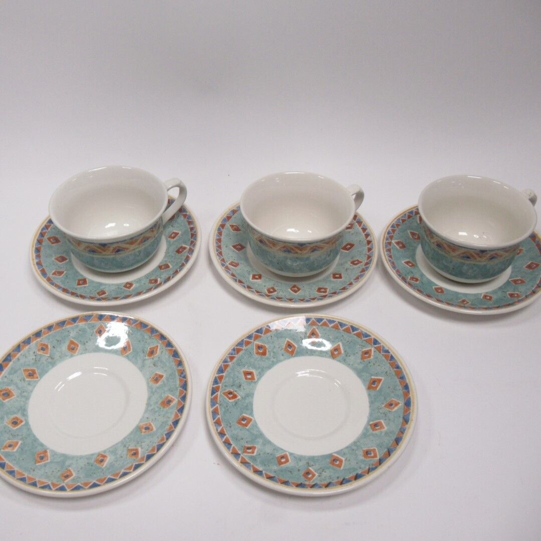 Cups and Saucers Bundle Churchill Jeff Banks Ports of Call Kabul Pottery[Lot 8]