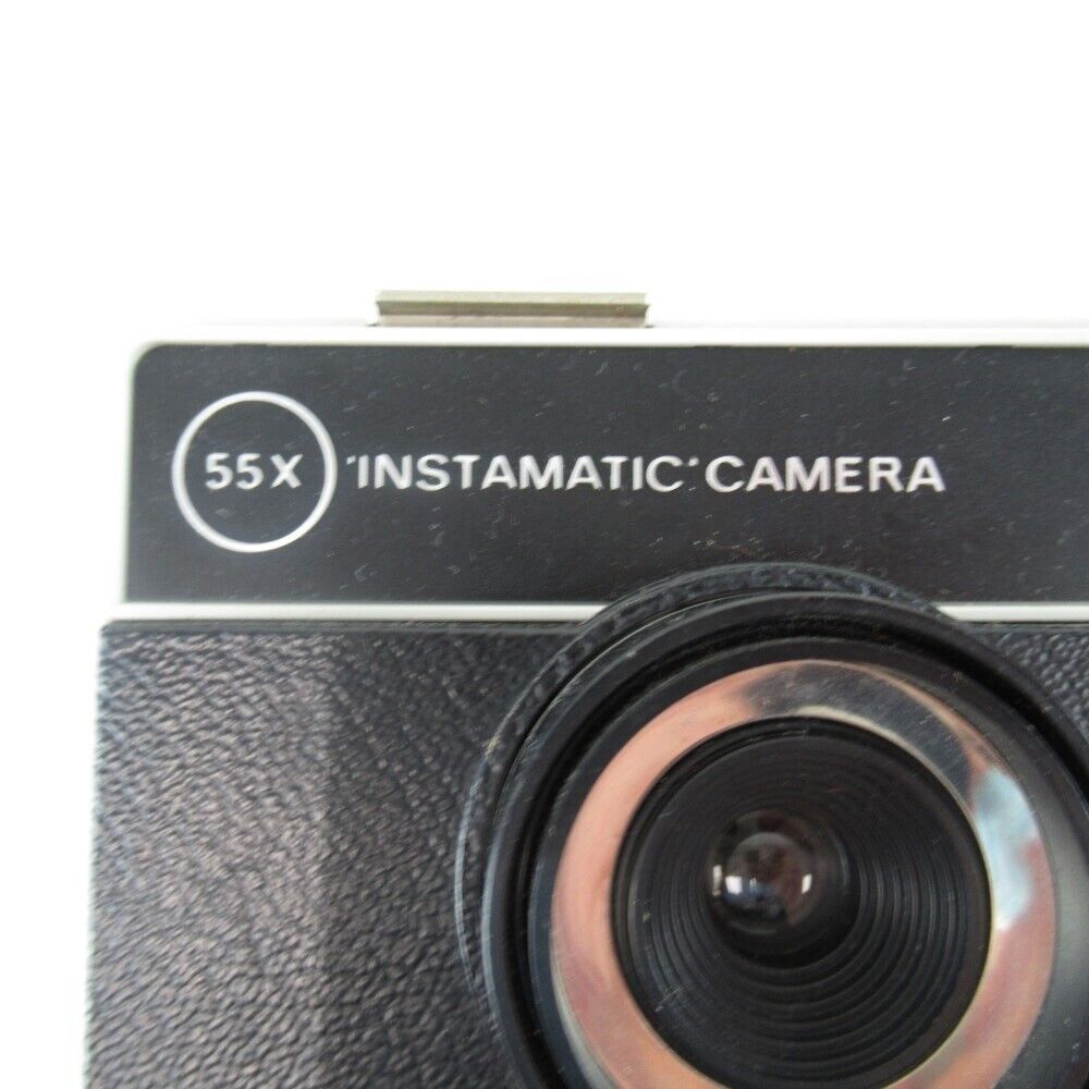 Kodak Instamatic 55X Vintage Plastic 35mm Film Camera & Case Lomography