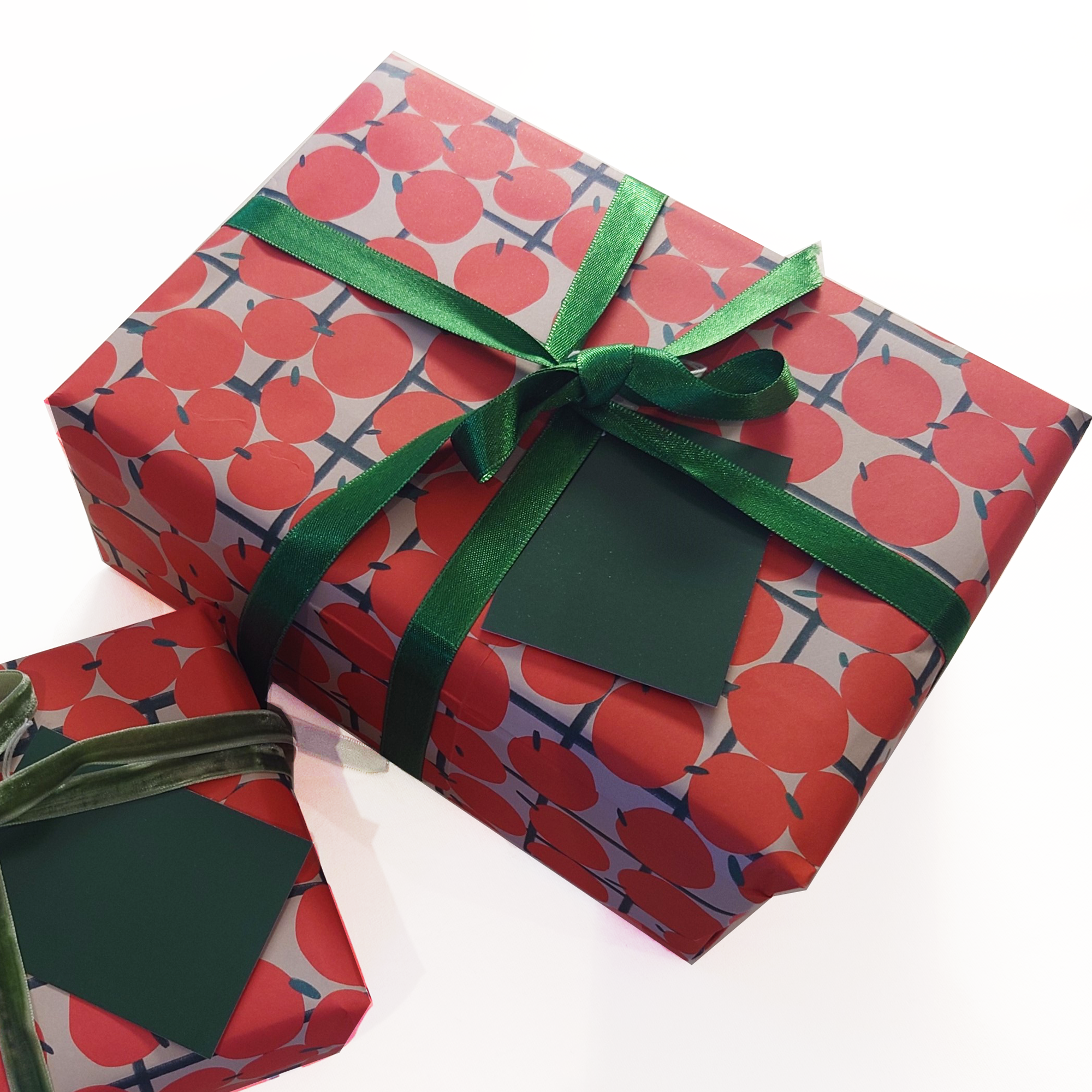 Clementine Wrapping Paper Pack by Molly Bland - 4 Sheets and 4 Tags