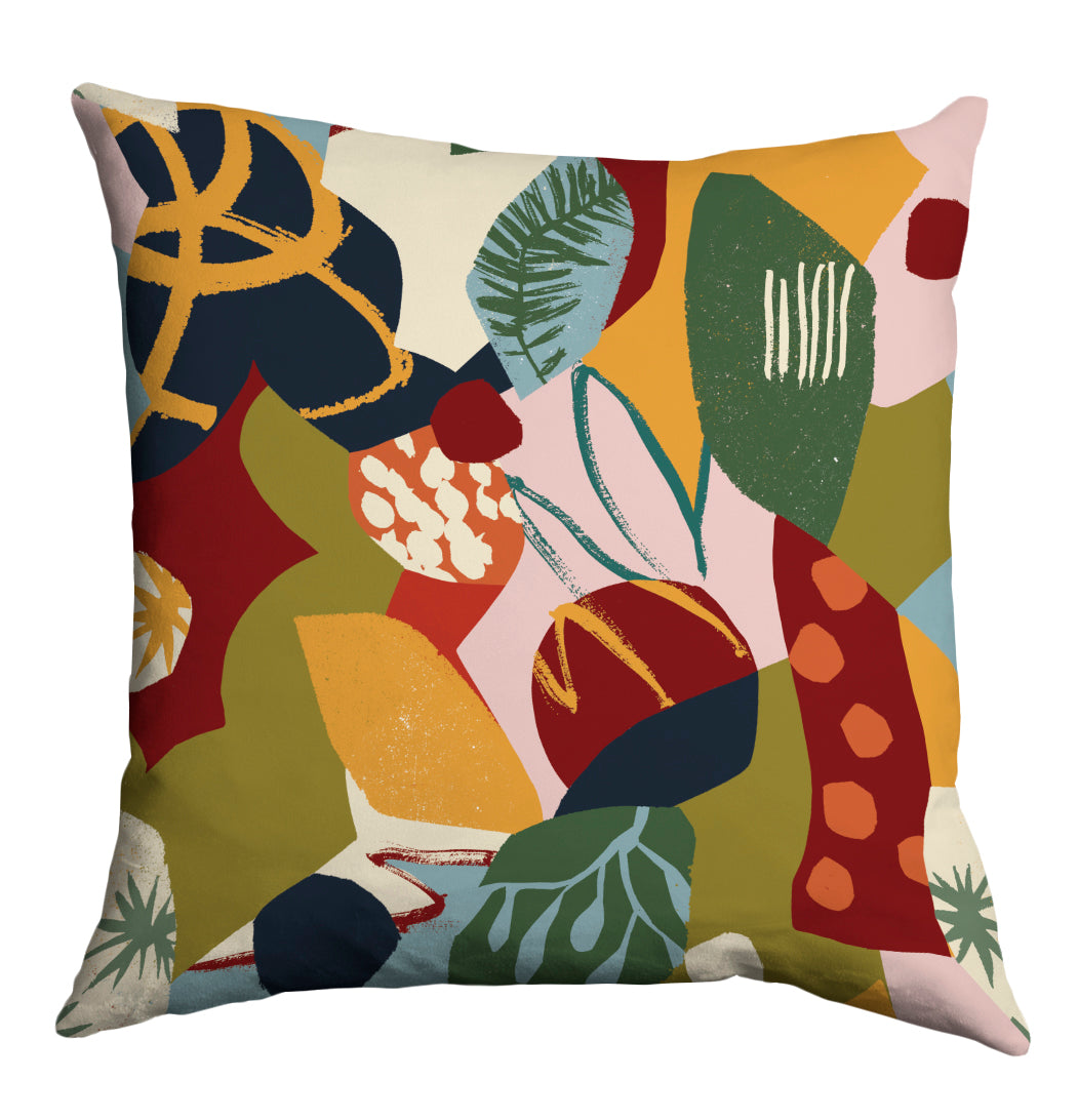 Evergreen leaves cushion - Lily Windsor Walker