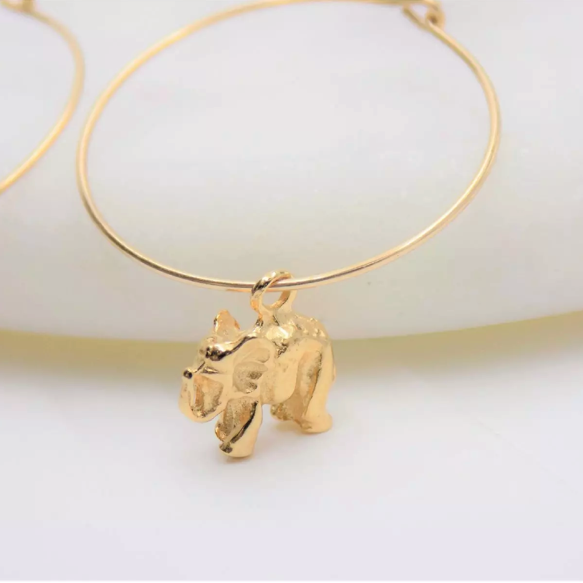 Gold Filled Elephant Hoops
