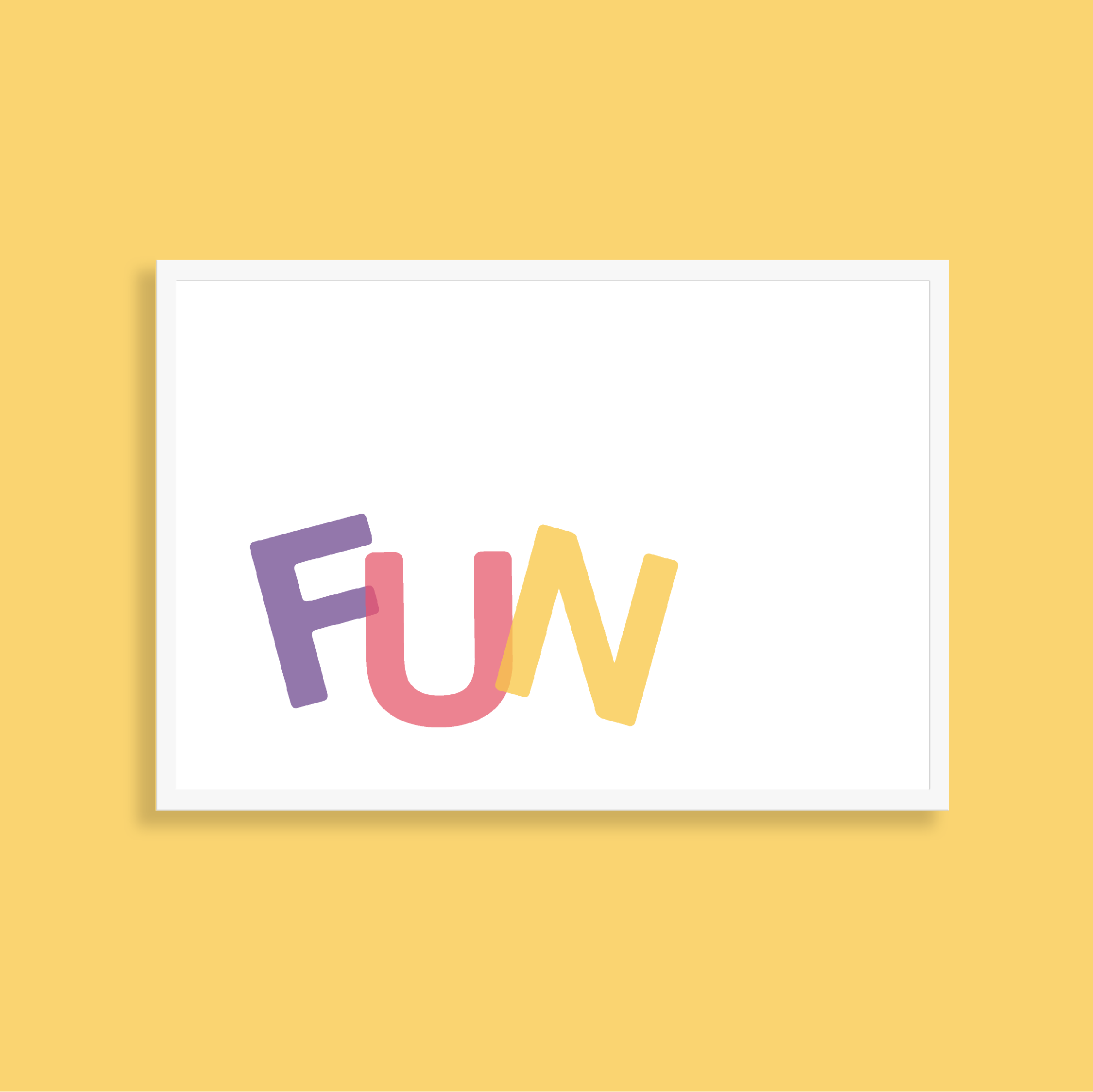 FUN – kids art print