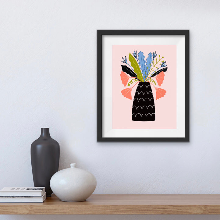 'Abstract Vase' A4 Print