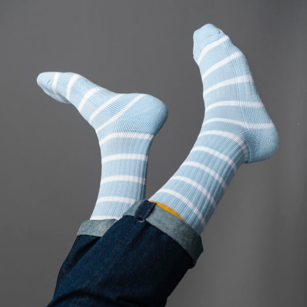 Jollie's Unisex Light Blue Chunky Loop Cotton Socks