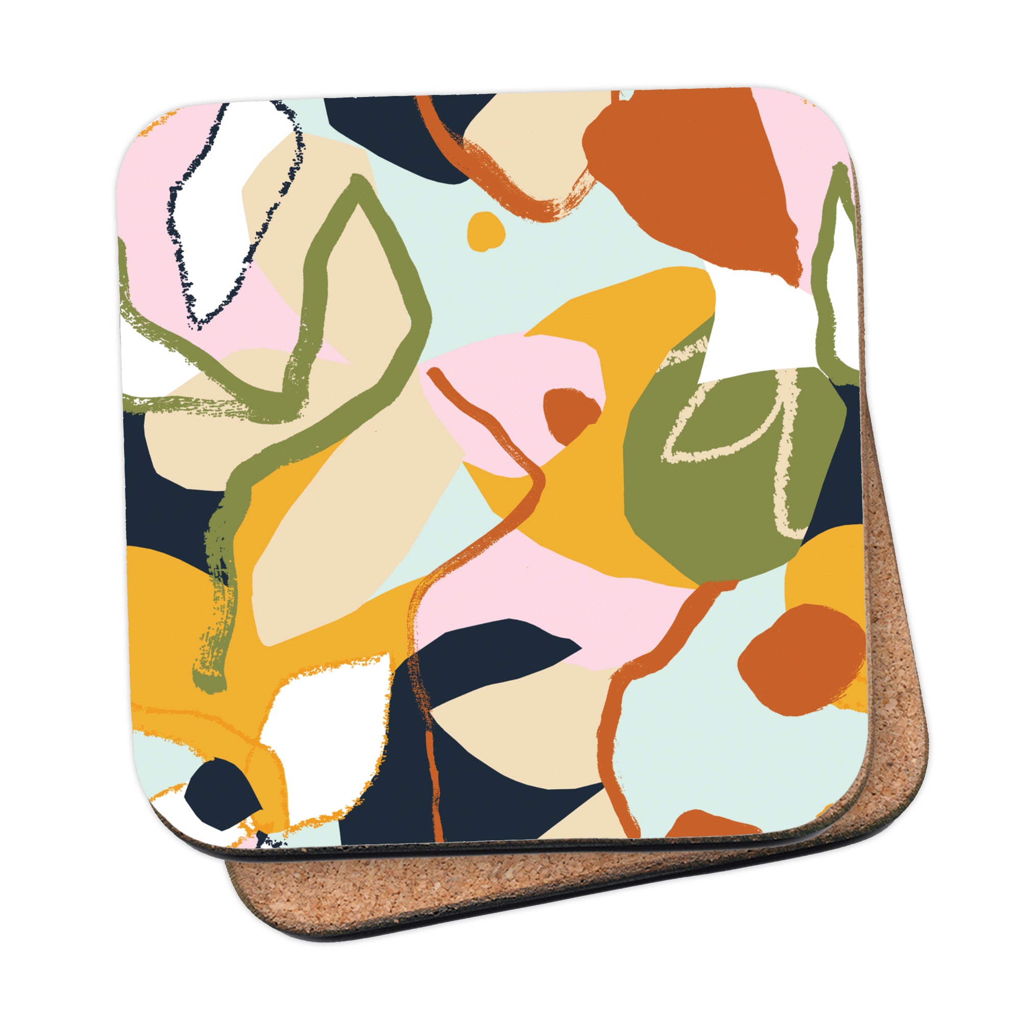 Lily Windsor Walker Exclusive Abstract Print Drinks Coaster