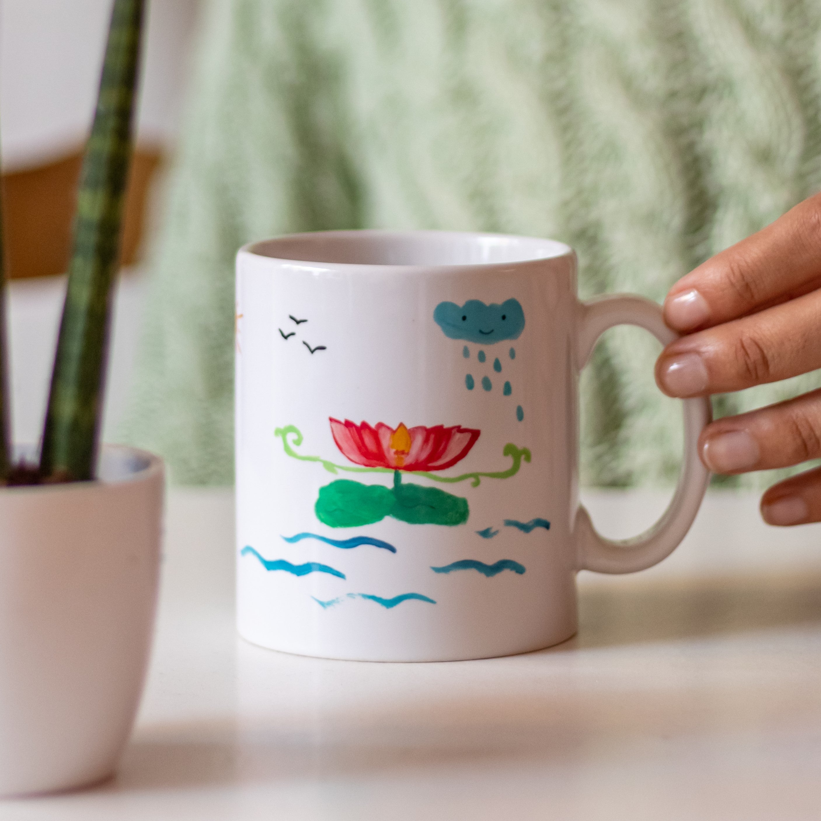 Designed by Refugees Lotus Flower Coffee Mug