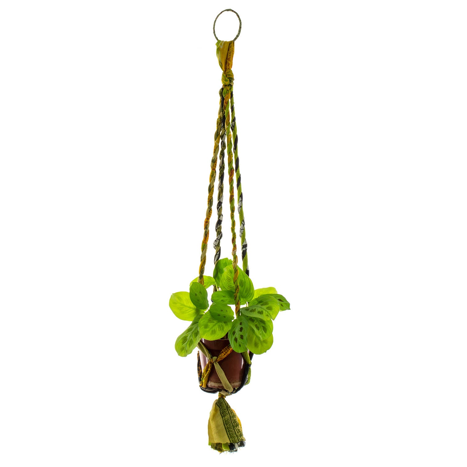 Recycled Sari Plant Hanger - Small