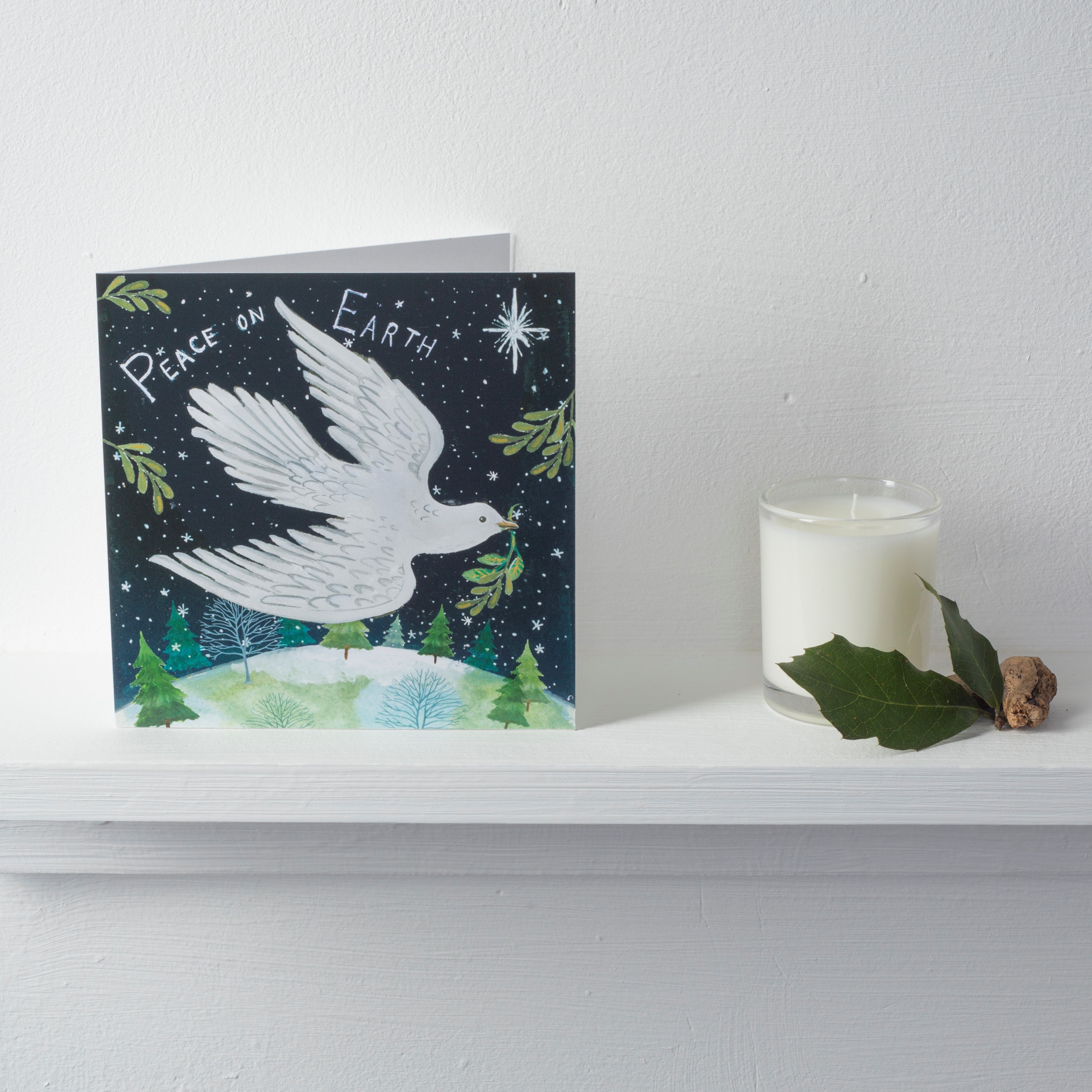 Peace on Earth Dove - Pack of 10 Charity Christmas Cards With Envelopes