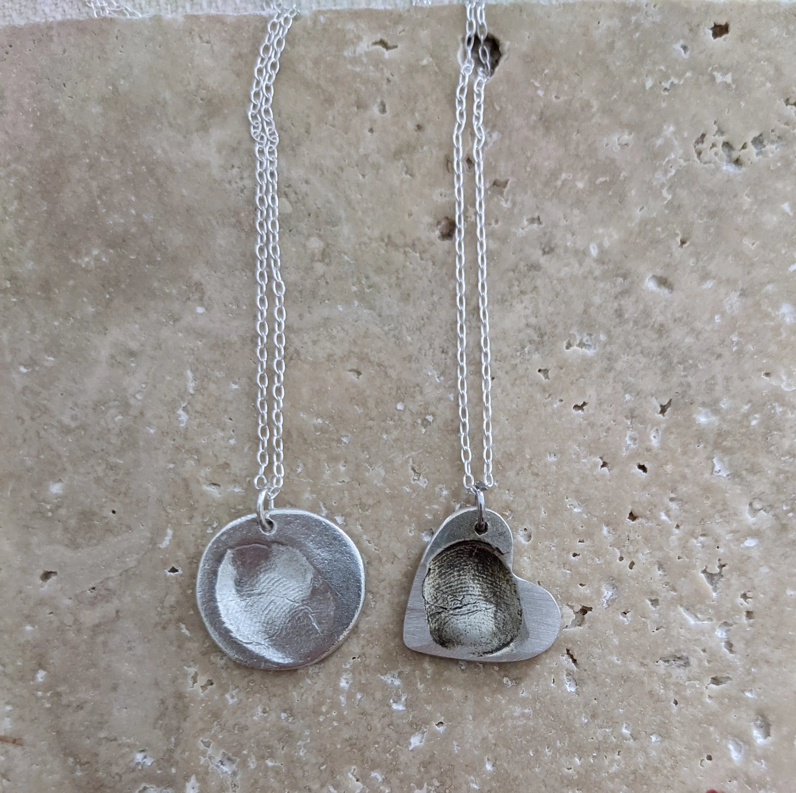 Fingerprint Pendant Making Kit Fine silver
