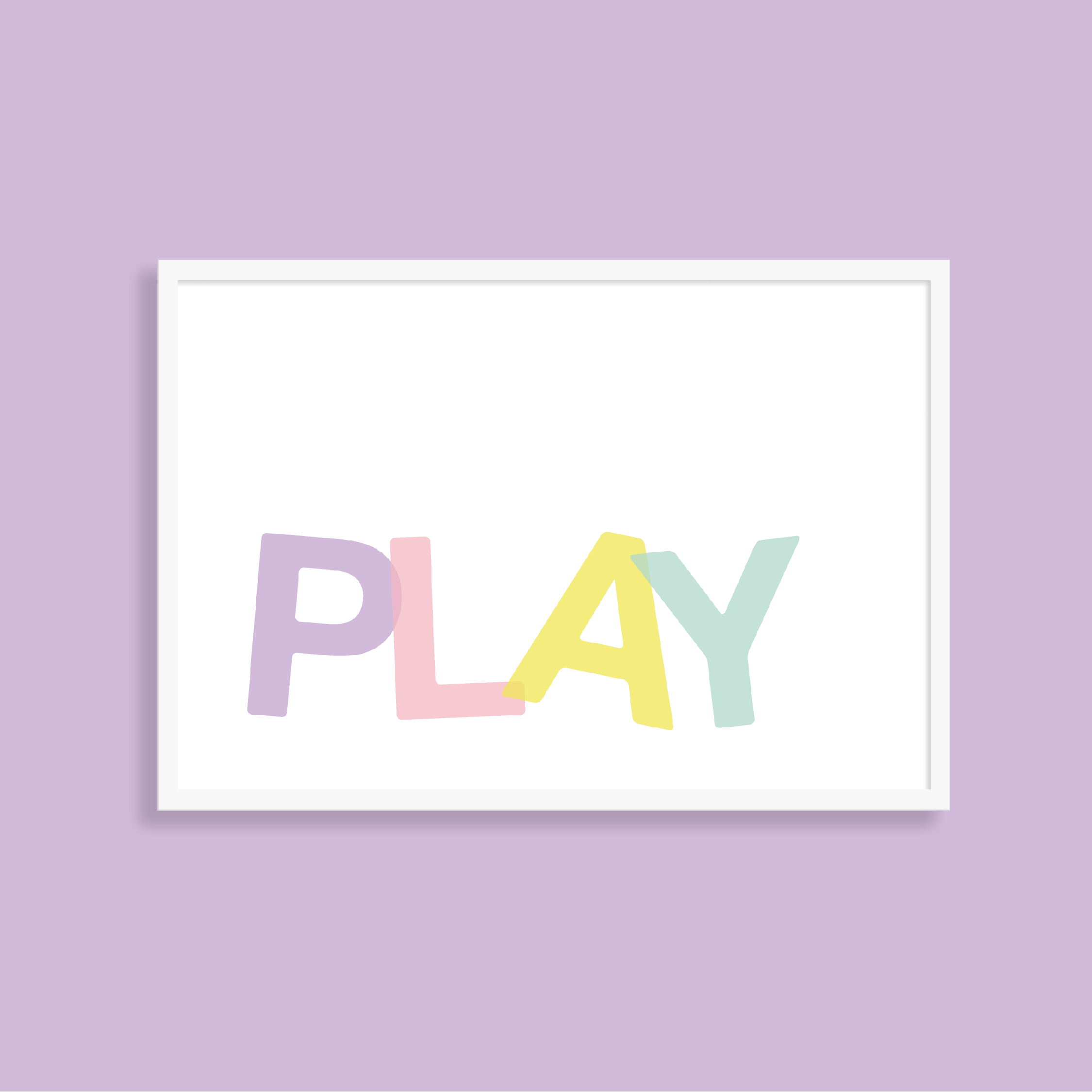 PLAY – kids art print