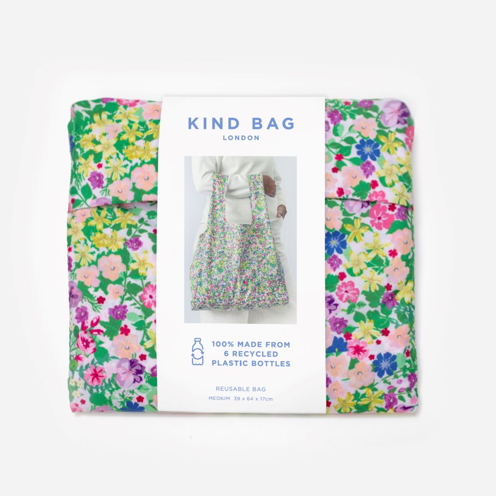 Kind Bag - Recycled Packable Shopping Bag - Meadow Flowers