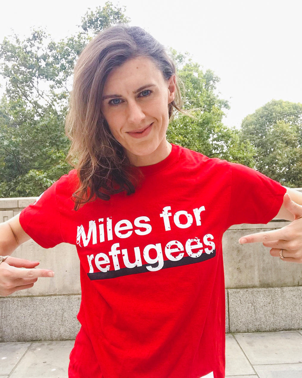 Miles for refugees- Casual t-shirt