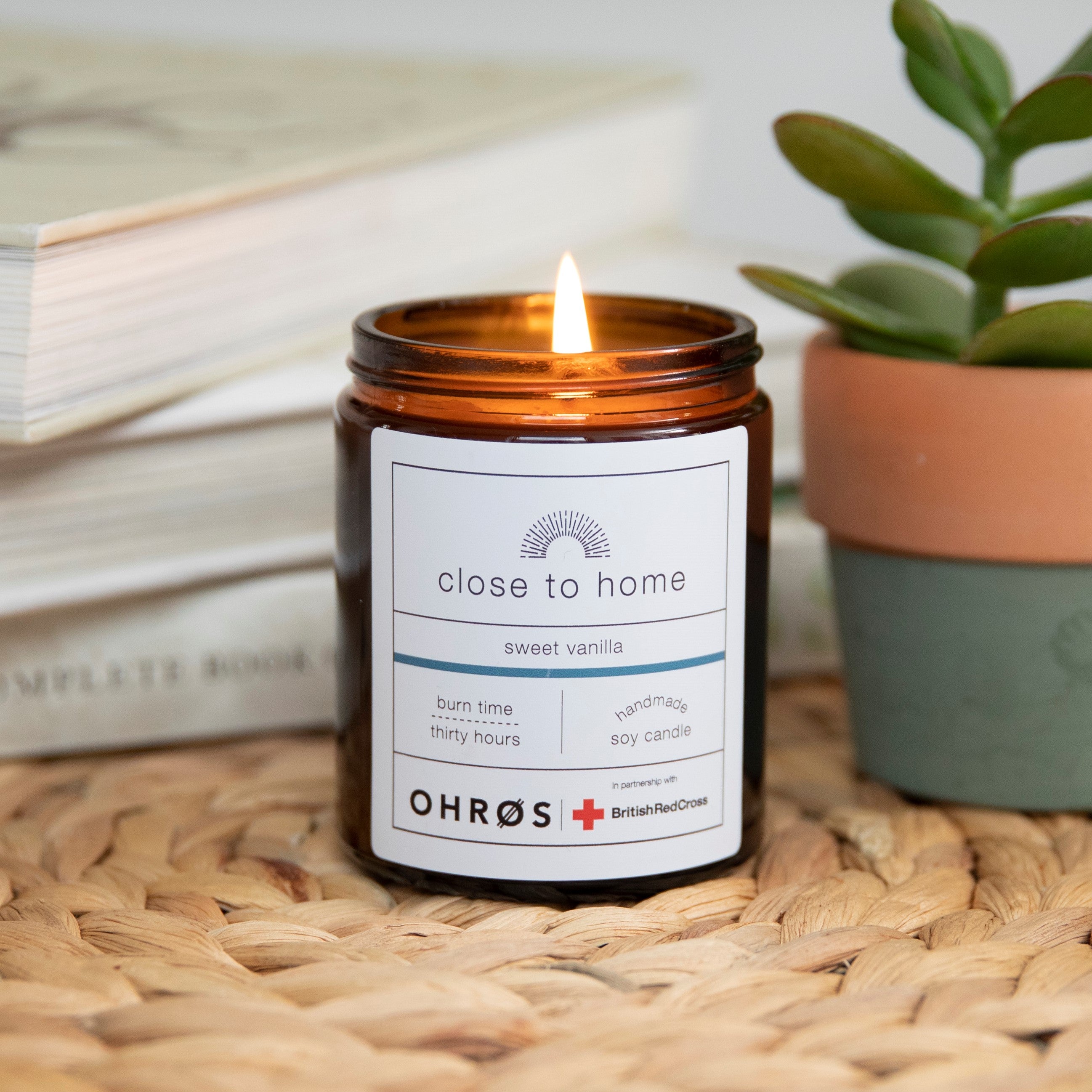 Designed by Refugees Sweet Vanilla Soy Wax Scented Candle