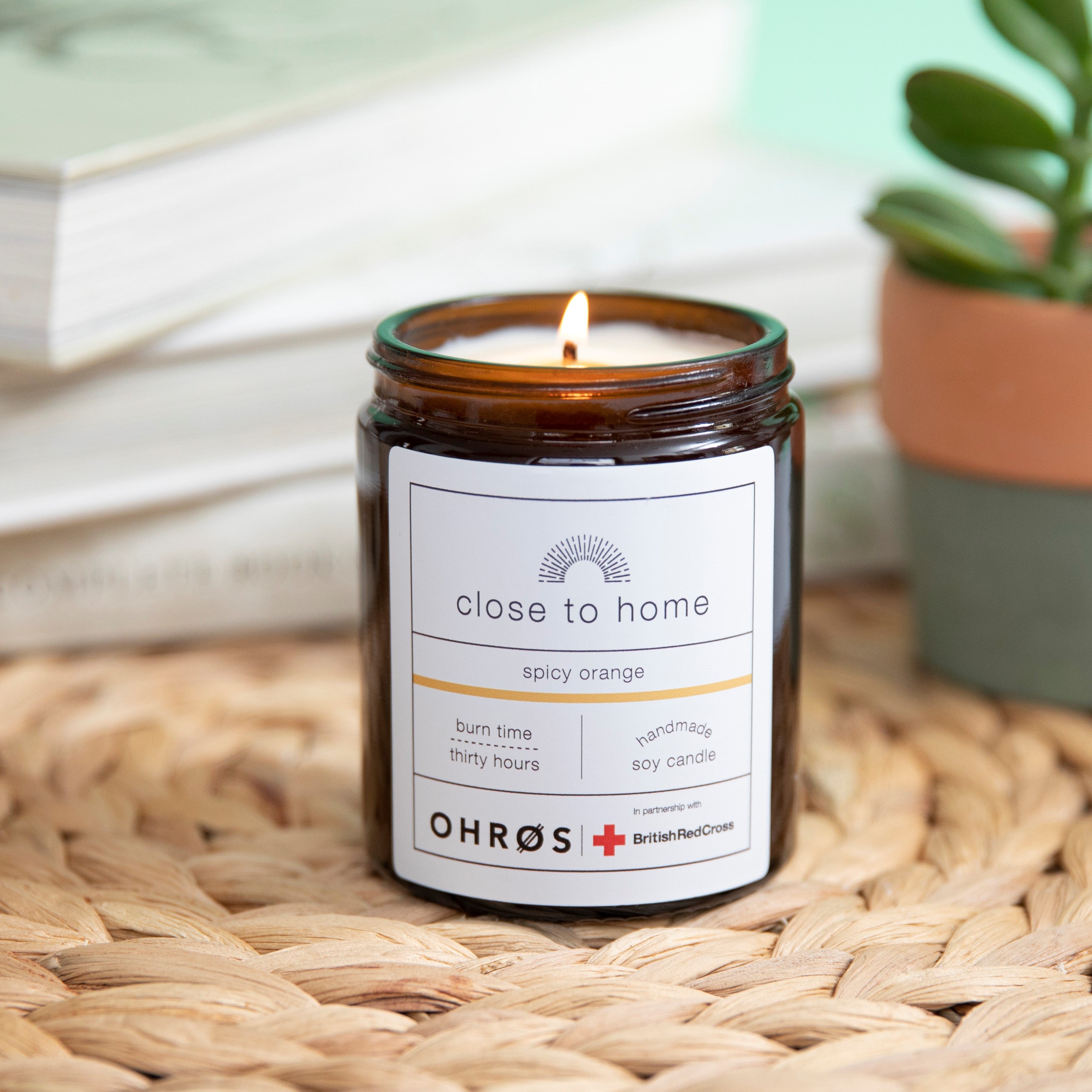 Designed by Refugees Spicy Orange Soy Wax Scented Candle