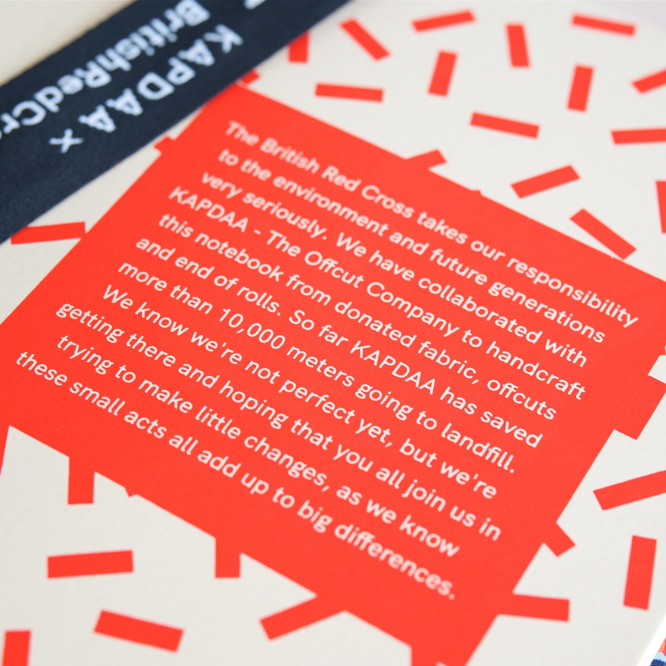 Premium Recycled Donated Fabric Pretty Floral Print A5 Notebook