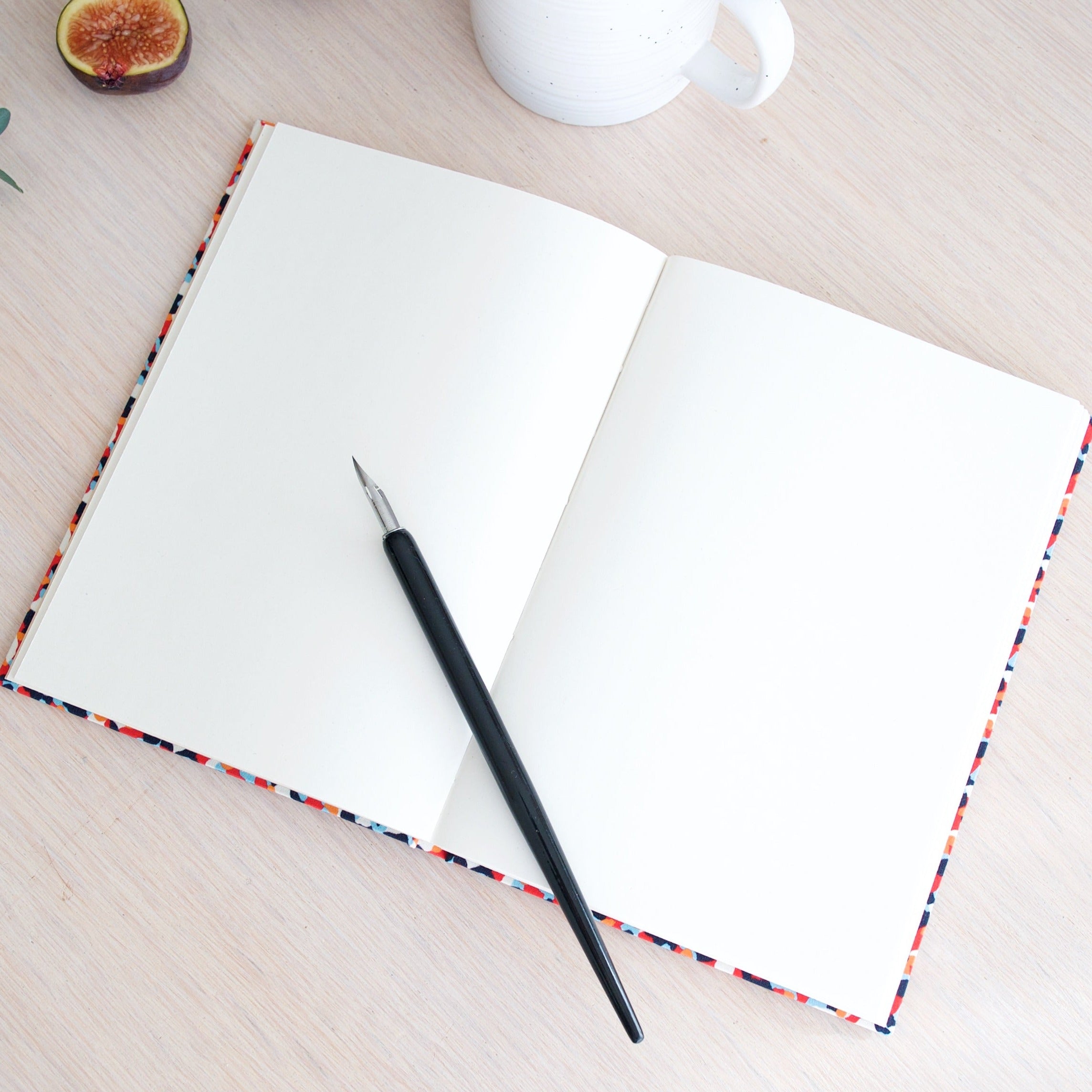 Premium Recycled Donated Fabric Pretty Floral Print A5 Notebook