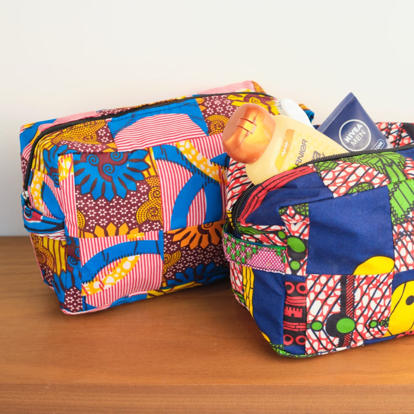 Trashy Bags Africa Recycled Fabric Make Up Wash Bag