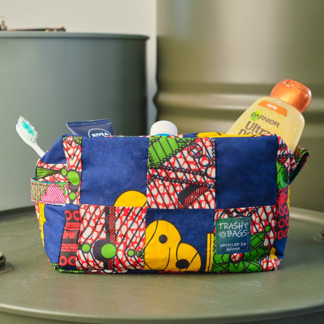 Trashy Bags Africa Recycled Fabric Make Up Wash Bag
