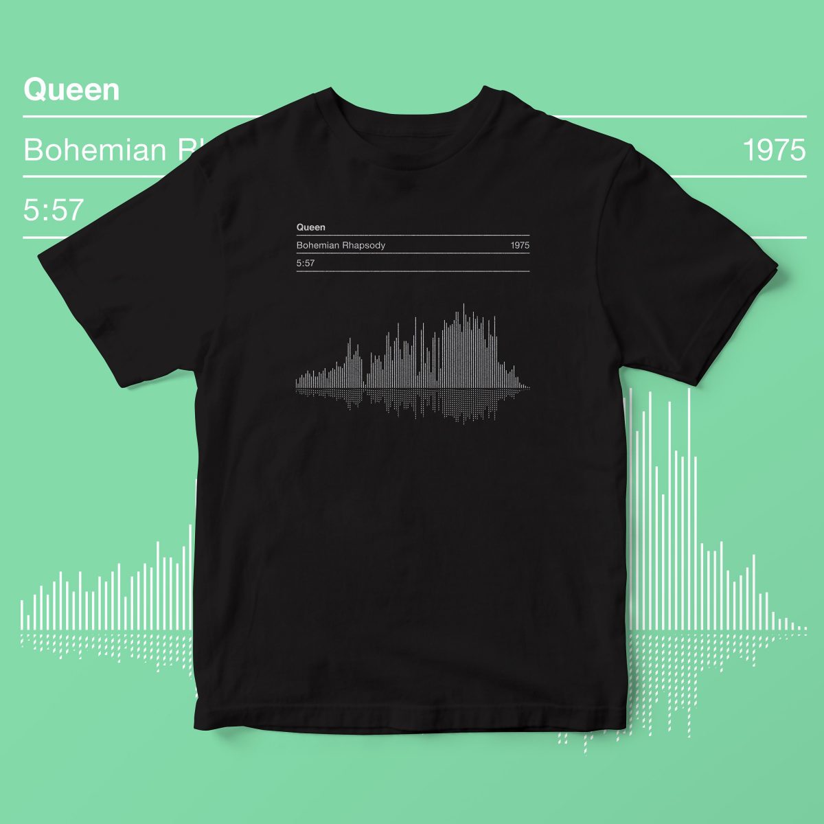 Sound wave t-shirts - various songs